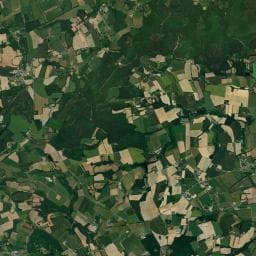Vue aérienne des environs de Camping municipal