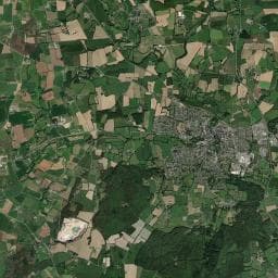 Vue aérienne des environs de Camping municipal le Pré du Thabor