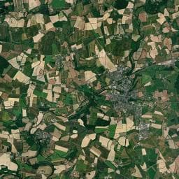 Vue aérienne des environs de BORNE DE SERVICE CAMPING-CAR