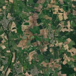 Vue aérienne des environs de Camping à La Bazoge
