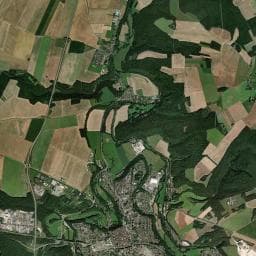Vue aérienne des environs de Aire de camping-cars de Chaumont