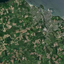 Vue aérienne des environs de Camping Croas Men