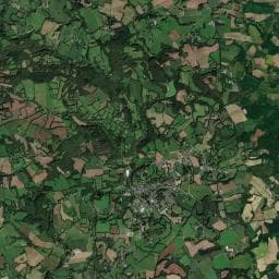 Vue aérienne des environs de Camping municipal Le Palévart