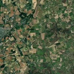 Vue aérienne des environs de Aire de camping-car à Mauron