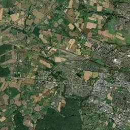 Vue aérienne des environs de Camping de Coupeau