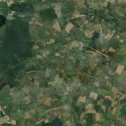 Vue aérienne des environs de Aire de stationnement Bienvenue à la Ferme - Elevage Debosque