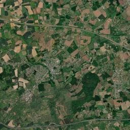 Vue aérienne des environs de Aire de camping-car à Saint-Corneille
