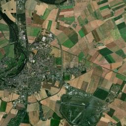 Vue aérienne des environs de Camping de mon village