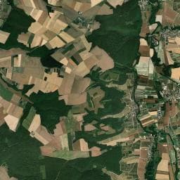 Vue aérienne des environs de Aire de camping-car Buxeuil