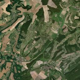 Vue aérienne des environs de Aire de camping-car d'Essoyes