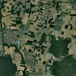 Vue aérienne des environs de Aire de camping-car à Bischwihr