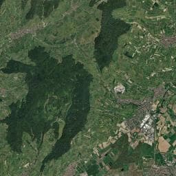 Vue aérienne des environs de Robert-Meier-Hütte