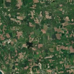 Vue aérienne des environs de Camping du Goyen