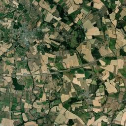Vue aérienne des environs de Aire de camping-car à Le Pertre