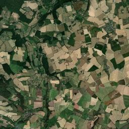 Vue aérienne des environs de Aire de camping-car à Couëtron-au-Perche