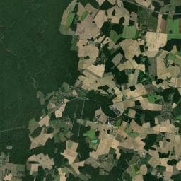 Vue aérienne des environs de Aire de camping-car à La Selle-en-Hermoy