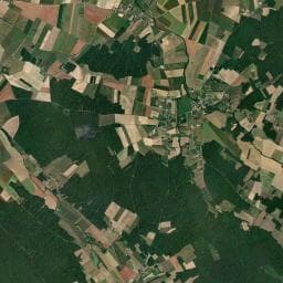 Vue aérienne des environs de Ferme de M. DIAZ