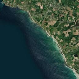 Vue aérienne des environs de Camping La Corniche