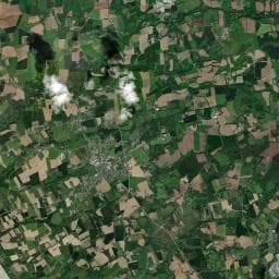 Vue aérienne des environs de Camping les peupliers