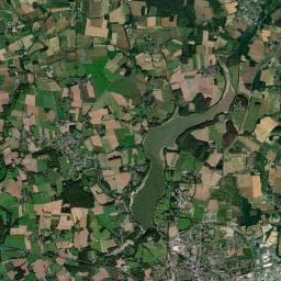 Vue aérienne des environs de Camping du Lac Ploermel