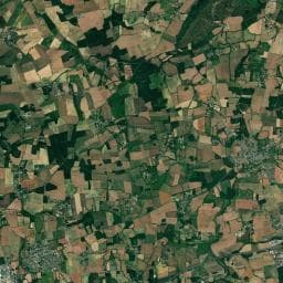 Vue aérienne des environs de Aire de service Campénéac