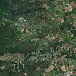 Vue aérienne des environs de Aire de camping-car de Beignon