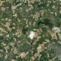 Vue aérienne des environs de Aire de services de La Guerche de Bretagne