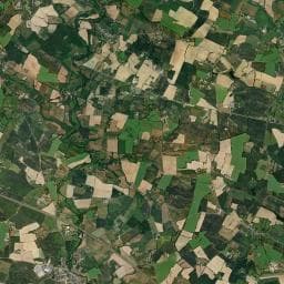 Vue aérienne des environs de Camping municipal