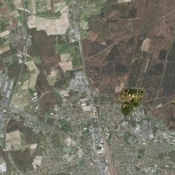 Vue aérienne des environs de Aire de services saisonnière pour camping-cars