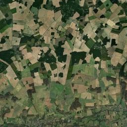 Vue aérienne des environs de Camping à Triguères