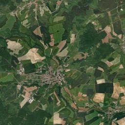 Vue aérienne des environs de Camping Montmorency