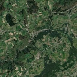 Vue aérienne des environs de Locatif de plein air camping de l'hermitage