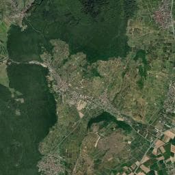 Vue aérienne des environs de Aire de camping-cars du Bollenberg