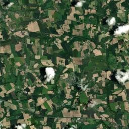 Vue aérienne des environs de Camping les Genets d'or