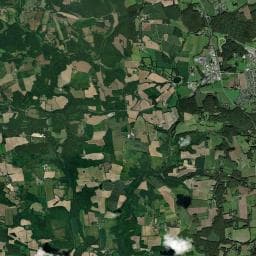 Vue aérienne des environs de Les Bruyères d'Arvor
