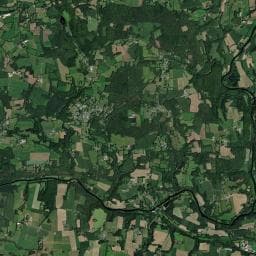 Vue aérienne des environs de Camping de Pont Augan