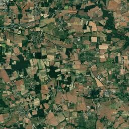 Vue aérienne des environs de Domaine de Kervallon