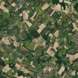 Vue aérienne des environs de Aire camping-car La Goupillère