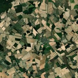 Vue aérienne des environs de La Ferme de l’Etang
