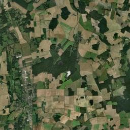 Vue aérienne des environs de Camping Les Platanes
