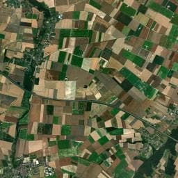 Vue aérienne des environs de Aire de camping-car à Montholon
