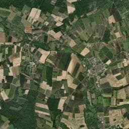 Vue aérienne des environs de Aire de camping-car à Rouvray