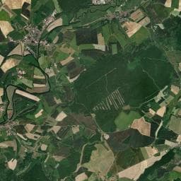 Vue aérienne des environs de Camping Marina Corre