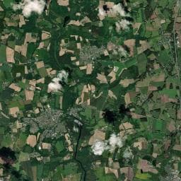 Vue aérienne des environs de Camping Ty Nénez