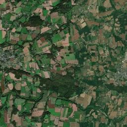 Vue aérienne des environs de Camping à Bignan