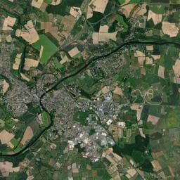 Vue aérienne des environs de Aire de stationnement à Solesmes