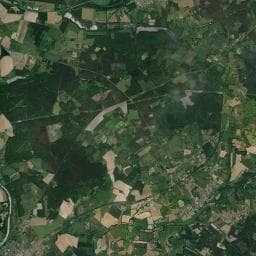 Vue aérienne des environs de Aire de services à Mézeray