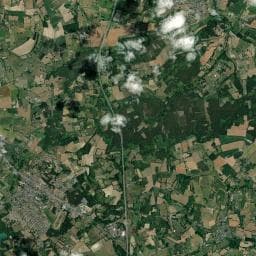 Vue aérienne des environs de Aire de camping-car de Marigné-Laillé