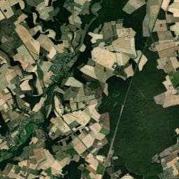 Vue aérienne des environs de Les petites places