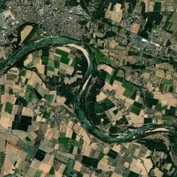 Vue aérienne des environs de Aire de services pour camping-car
